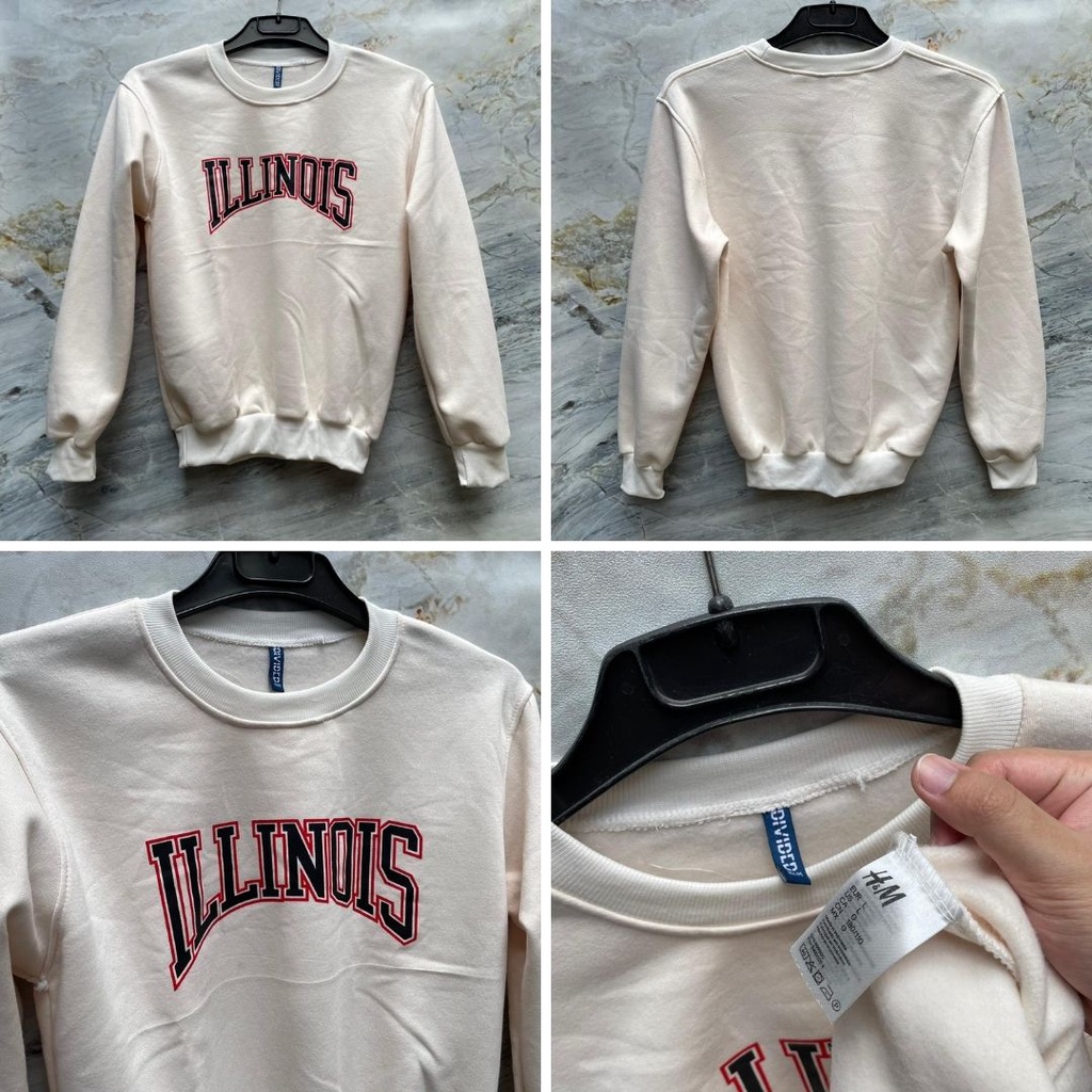 H&amp;M Crewneck Justin Bieber / Marvel / Illinois / NASA / Sweater HnM Original Sweatshirt Pria Wanita