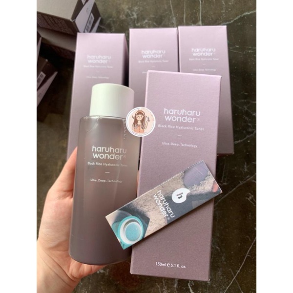 ￼🇰🇷 HaruHaru Wonder Wonder Black Rice Hyaluronic Toner 150ml