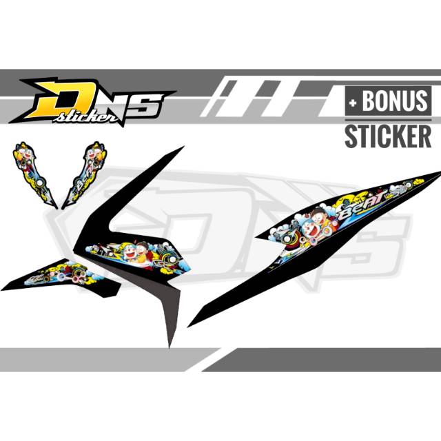 striping variasi beat new 2020 doraemon