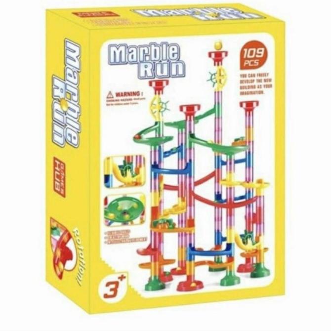 Mainan Edukasi Marble Run 109 pcs / Lintasan Kelereng