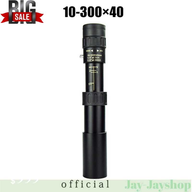 TTVXO Monocular Telescope 10-300x40 Zoom with Tripod and Clip - FBA44