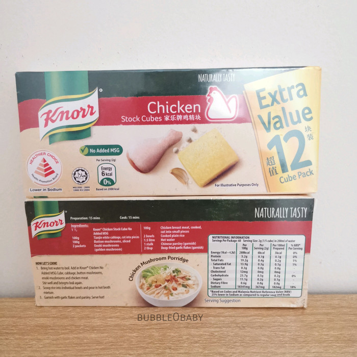 

Buruan Beli - Knorr Chicken Stock Cubes Natural No Added Msg 60G Bumbu Kaldu Sup - 60G Non Msg