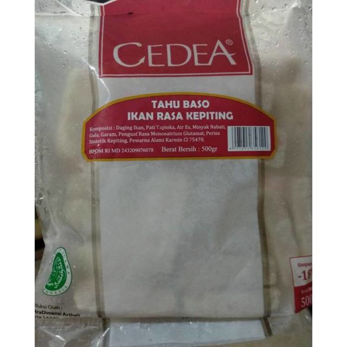 

Cedea tahu baso ikan rasa kepiting 500gr only semarang via gosend