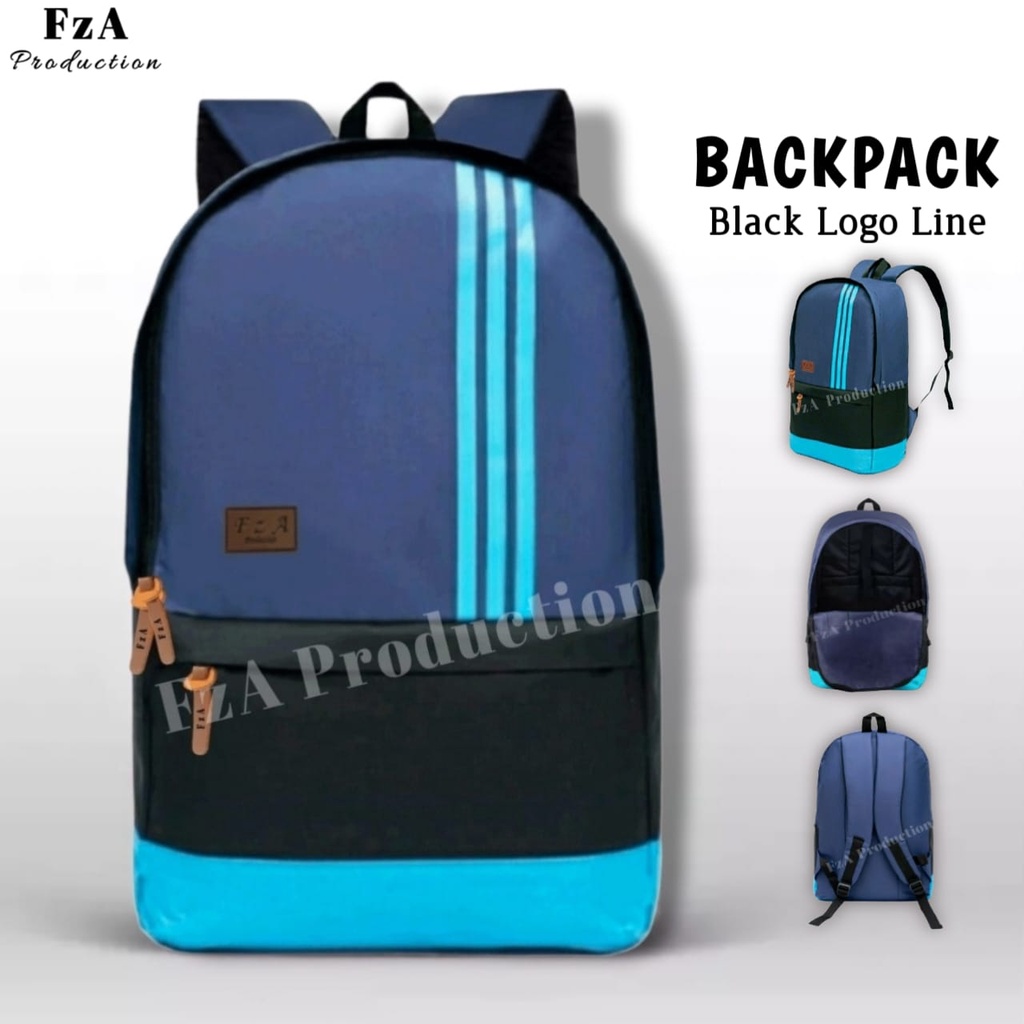 FzA Official - Tas Ransel Distro Casual Pria Wanita / Tas Ransel Laptop Backpack Sekolah Kuliah Distro Original Tas Punggung Laptop - BLLN