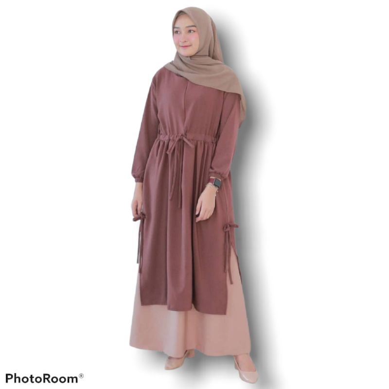 Mahani Gamis Wanita Terbaru Grosironlinemurah lebaran 2022 gamiswanita Gamispanjang Gamislebaran qw-1