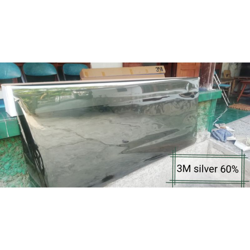 kaca film 3M silver ( NightHawk / BlackChrome) 40%60%