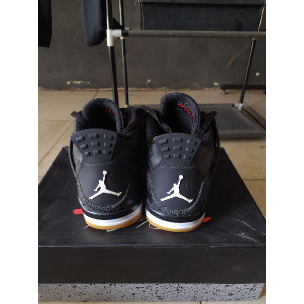 Jordan 4 retro laser black gum original