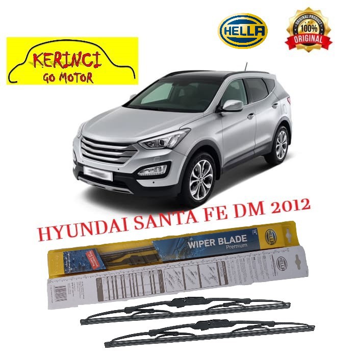 WIPER HYUNDAI SANTA FE DM 2012 HELLA PREMIUM 26&quot; &amp; 14&quot; SEPASANG