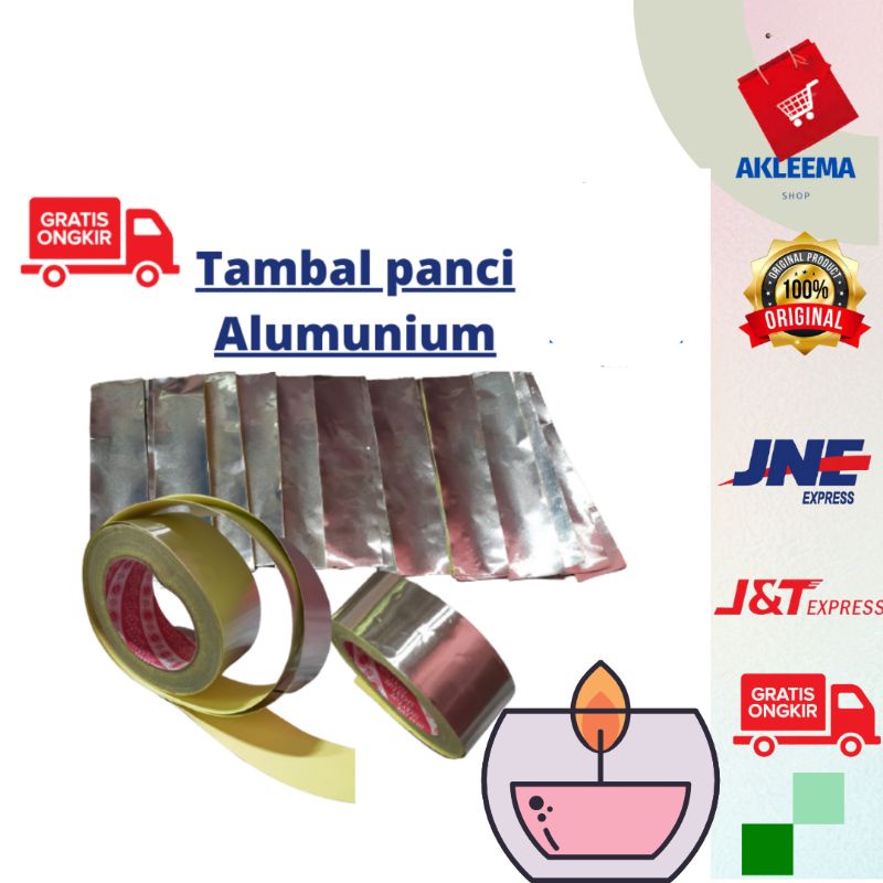 Tambal Panci Wajan Knalpot Alumunium  Foil Anti Api Panas Lem Panci Super Kuat- Lakban Lem Penambal 