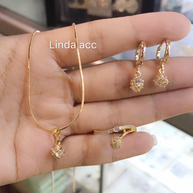 set xuping bisa ecer lapis emas 18 karat 8