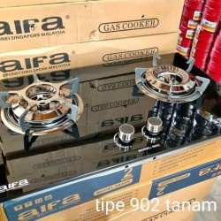 Kompor Gas Kaca Tanam 2 Tungku / KOMPOR TANAM AIFA BATAM