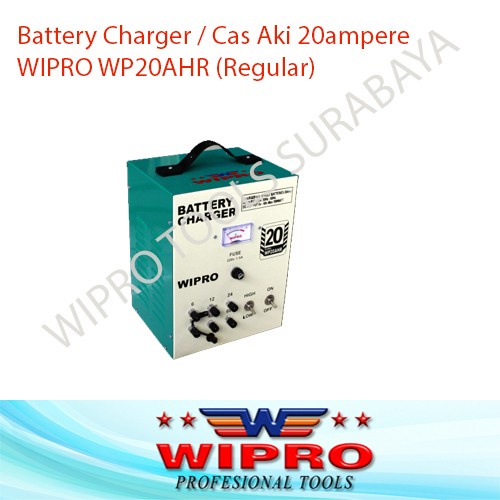 Battery Charger / Cas Aki 20 Ampere Regular WIPRO WP20AHR WP 20 AHR