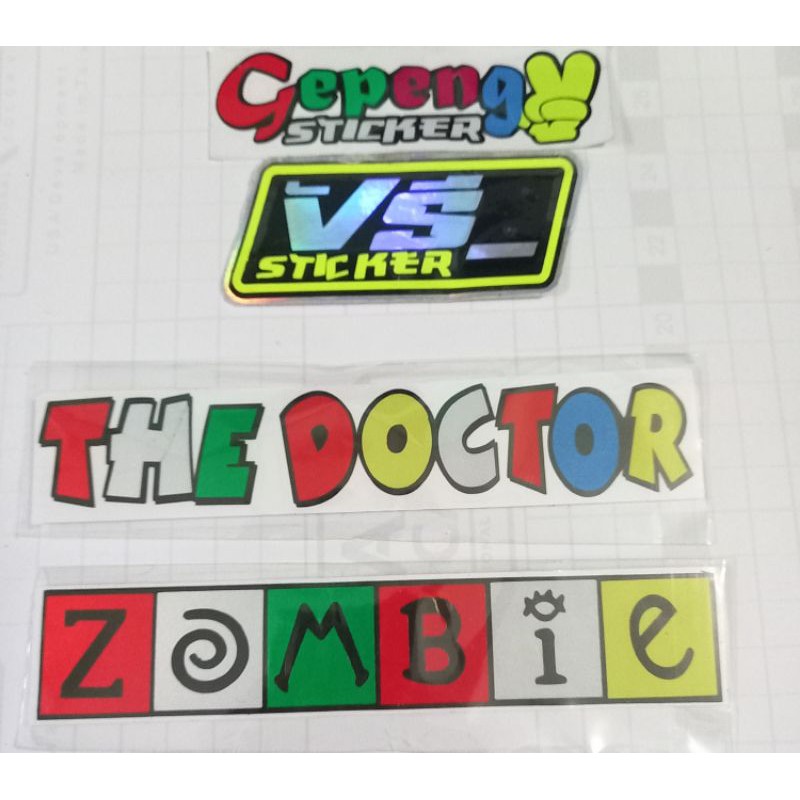 

sticker cutting the doctor zombie termurah