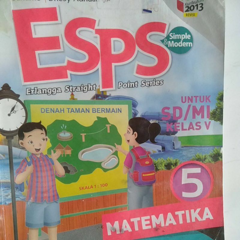 buku Matematika ESPS kelas 5 SD/MI Penerbit Erlangga kurikulum 2013 Revisi