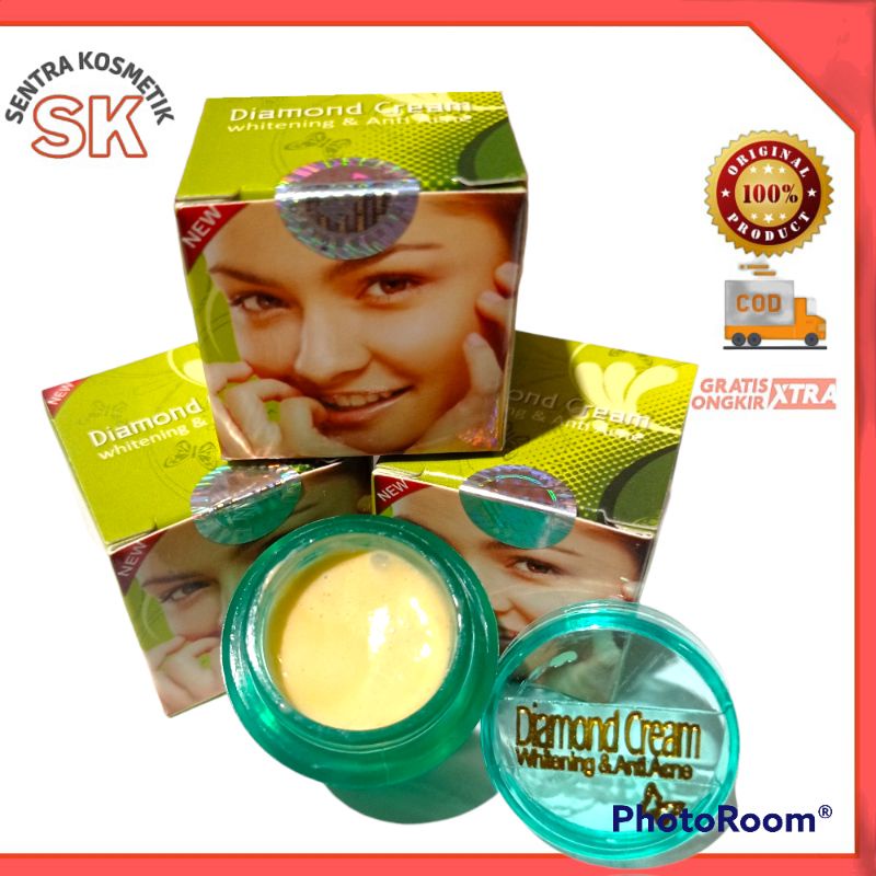 Ecer Cream Diamond Ginseng whitening + anti acne ori