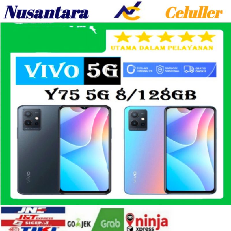 HP VIVO Y75 5G RAM 8+4 GB Extended ROM 128 GB[Vivo Y75 4G/5G Ram 12/128 GB] GARANSI RESMI