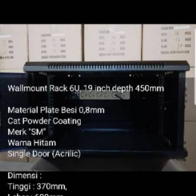 Rak Server / Rak Wallmount 6U uk 60x45x35cm