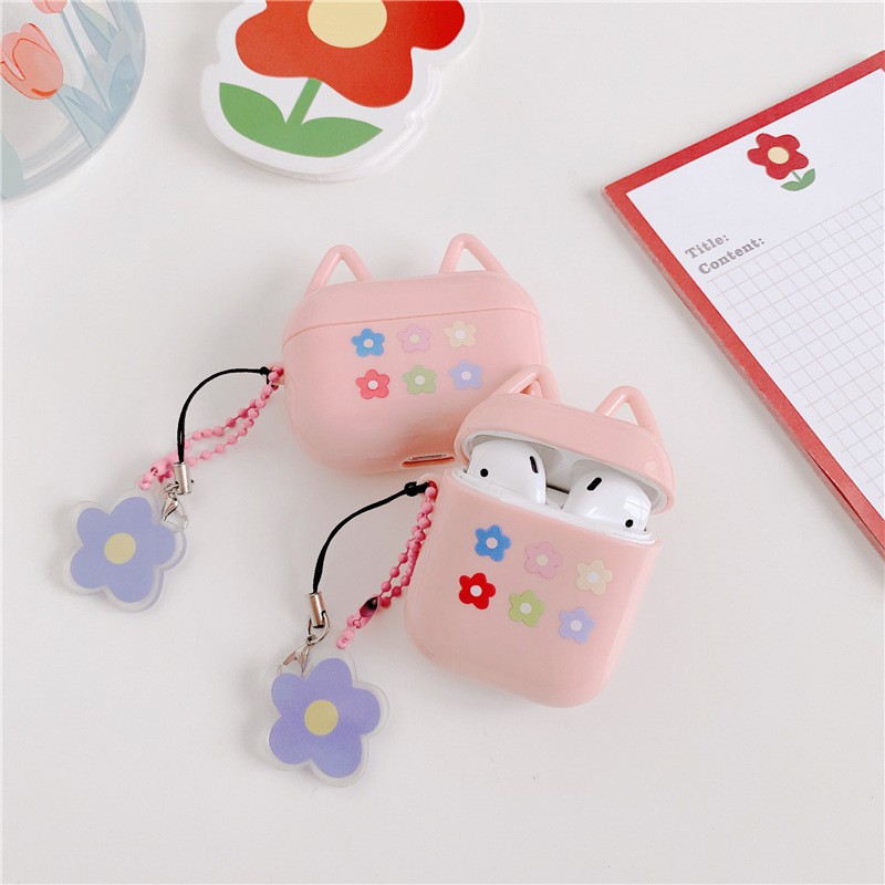 CASING AIRPODS/ AIRPODS CASE/AKSESORIS AIRPODS/ CASING COVERS/ CASE AIRPODS PRO/FLOWER/ HOLOGRAM