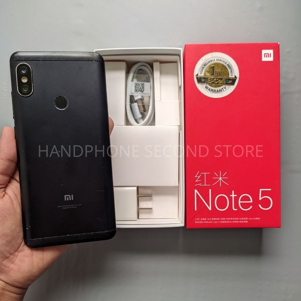 HP SECOND XIAOMI REDMI NOTE 5 / REDMI NOTE 5 PRO 4/64GB FULLSET NO HF SEKEN BEKAS MURAH-8