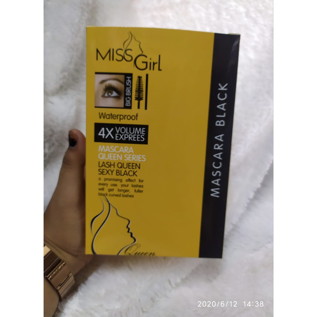 MASCARA MISSGIRL BIG BRUSH WATERPROOF 4X VOLUME EXPREES SEXY BLACK