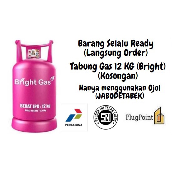 TABUNG GAS ELPIJI 12 KG KOSONGAN (BRIGHT)