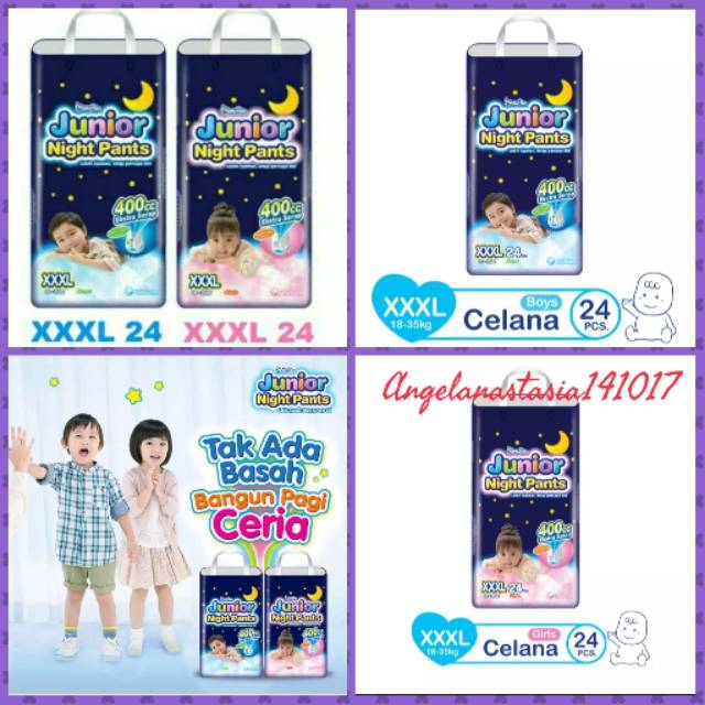 Promo Mamypoko Junior Night Pants Xxxl24 Xxxl 24