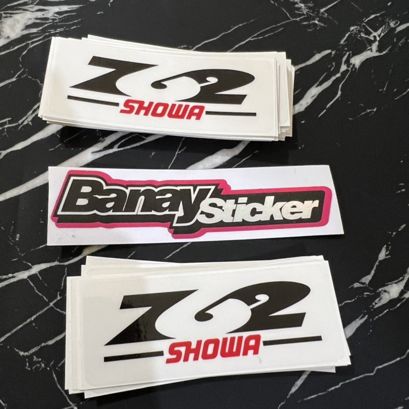 STICKER SHOCK SHOWA Z62 PRINCUT TRANSPARAN