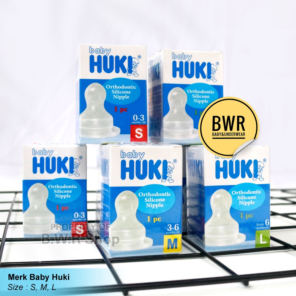 Dot Bayi HUKI Baby Box / Orthodentic Silicone Nipple Niple Dot Bayi Gepeng | Bwr IX