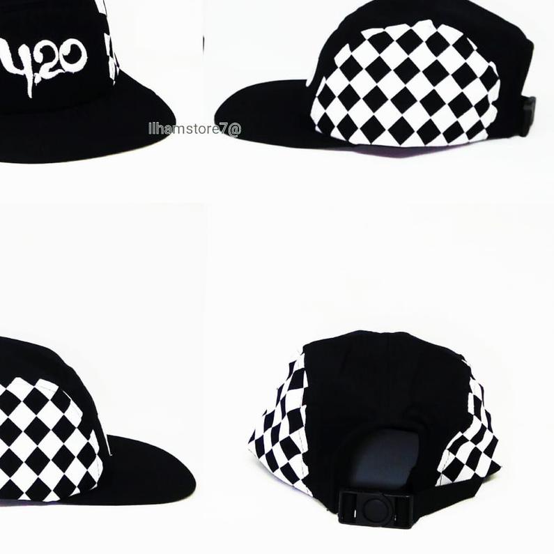 ♂ []TOPI DISTRO PRIA/TOPI SNAPBACK 420 HIP-HOP MOTIF KOTAK NEW MODEL/TOPI 5 PANEL ➸