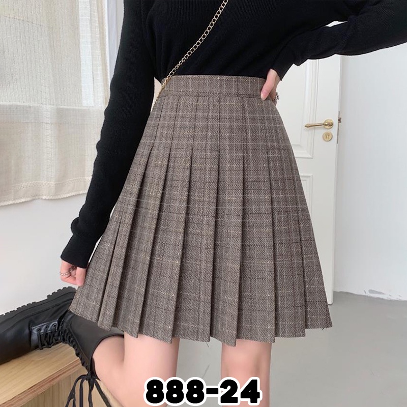 KARAKOREA 888 Tennis Midi Skirt Pt.2/ Rok Midi/Korean Pleated Skirt/Rok Lipit Lisa /Rok Autumn/Rok Korea Skirt/Rok tennis