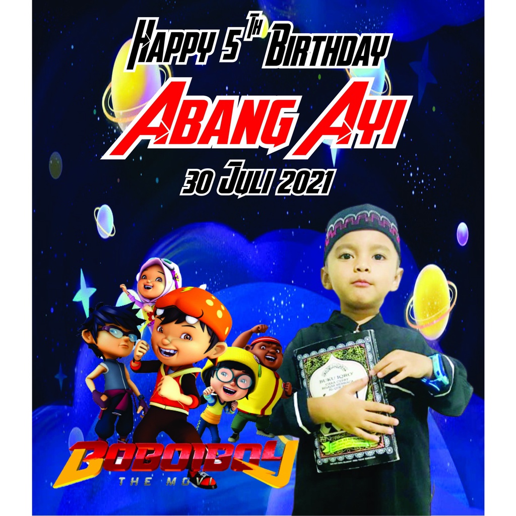 Tas Ultah Custom Murah uk 25x14x23-BOBOIBOY