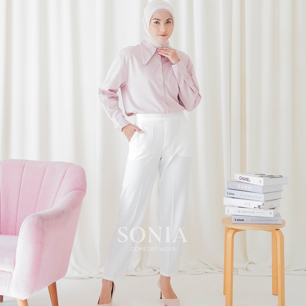 Sonia - Helena Pants C1802 by SONIA / Celana Pensil Panjang Wanita / Celana Kerja / Bawahan-2