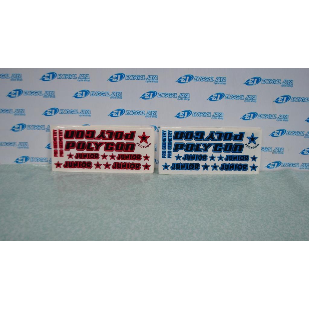 Decal Sticker Stiker Sepeda Polygon Junior Sepeda MTB Hybrid Roadbike Balap Jadul BMX Mini Jengki Mi