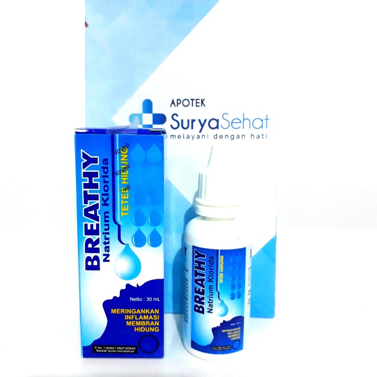 Breathy Tetes Hidung Bayi 1 Bulan ke atas  - Breathy Nasal Drops 30 ml - Breathy Nasal Spray