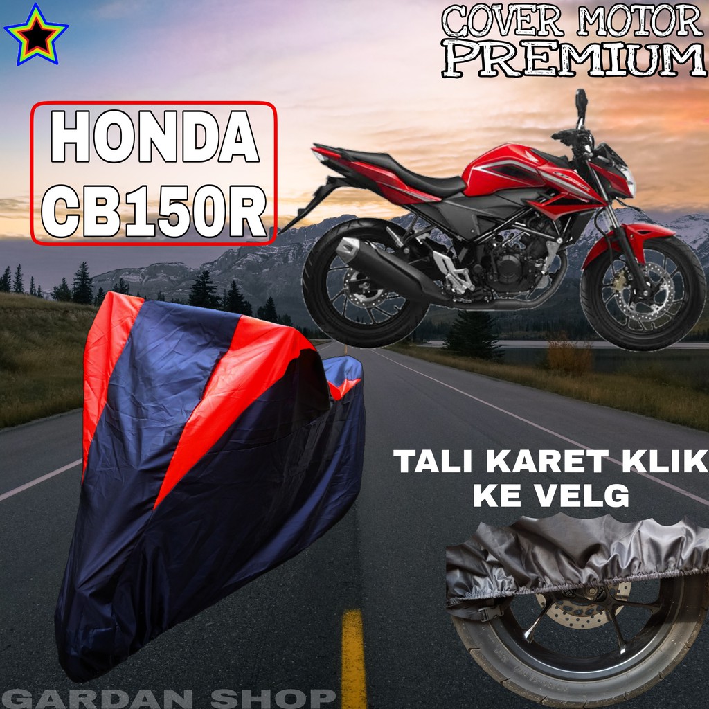 Sarung Motor HONDA CB150R Hitam MERAH Body Cover Penutup Pelindung Motor Honda Cb150r PREMIUM