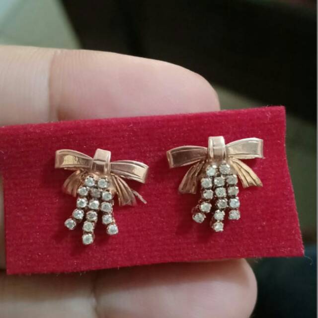 Anting Berlian Pita Cantik