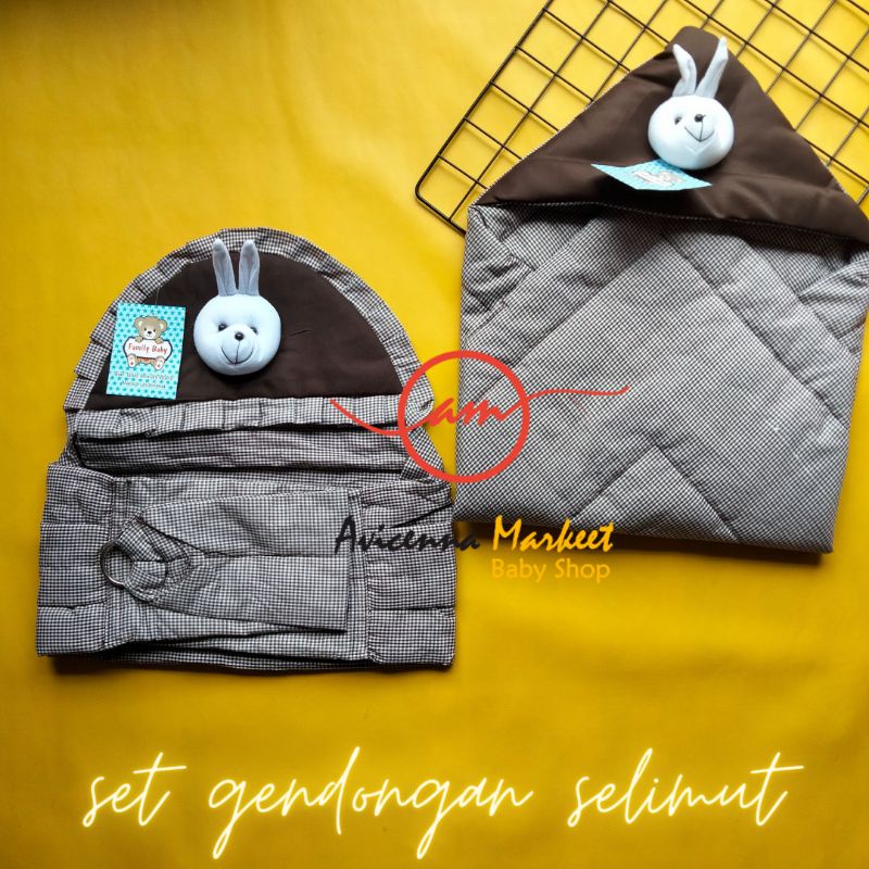 paket hemat gendongan selimut bayi