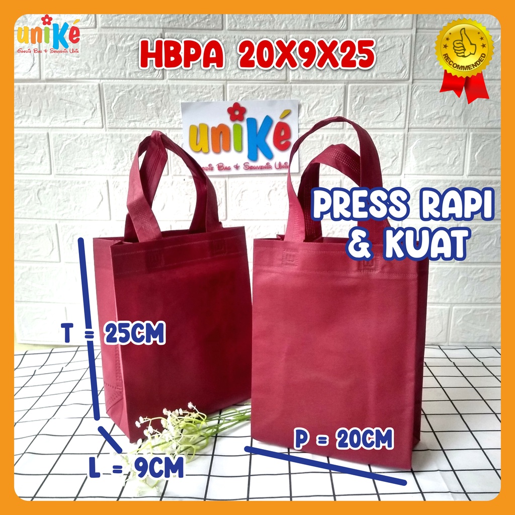 

Tas Spunbond 20x9x25 Goodie Bag Souvenir Goody HBPA