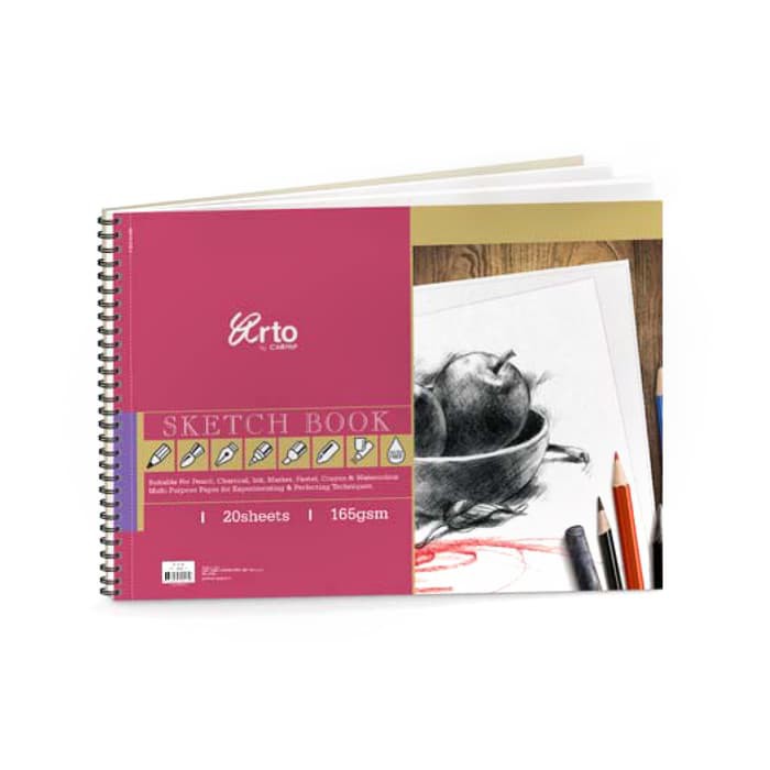 

Papan Tulis Gambar - Lyra Sketch Book - Kiky Sketch Book Arto Wire-O Sketch Book A3 (165 Gsm, 20