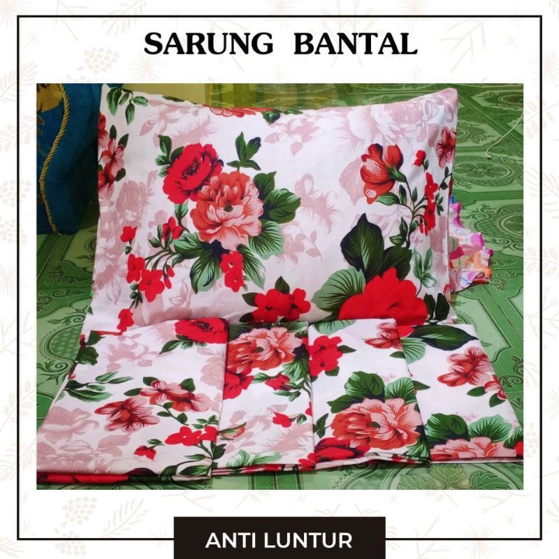 sarung bantal motif bunga shaby cantik