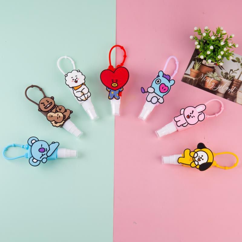Botol Hand Sanitizer Impor Spray BTS-BT21 / Hand Sanitizer /  Botol Hand Sanitizer Gantung