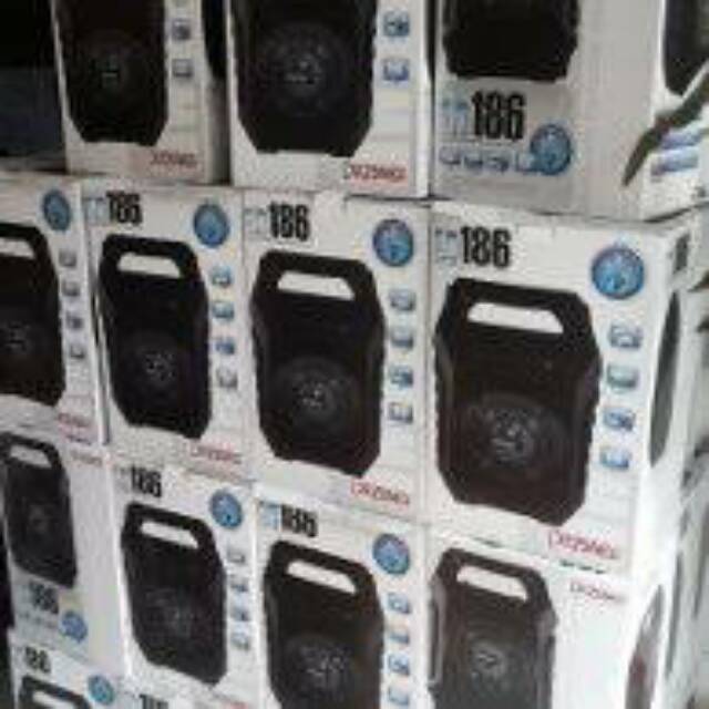 Speaker aktif bluetooth portable karaoke dan radio Dazumba dw186 free mic