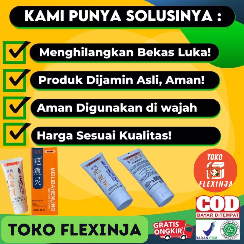 𝗖𝗥𝗘𝗔𝗠 𝗠𝗘𝗜𝗟𝗜𝗕𝗔𝗛𝗘𝗡𝗟𝗜𝗡𝗚 Penghilang Bekas Luka ORIGINAL BPOM - Menghapus Segala Macam Bekas Luka Ampuh