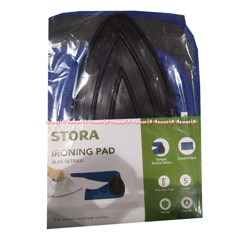 Stora Iron Pad Alas Strika Gosok Bahan Silicon 90x55cm Alas Meja Gosokan Setrika Kris Ironing Pad Alas Anti  Slip