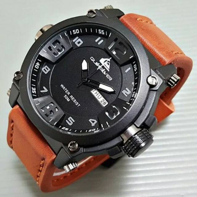 READY (tidak P.O) jam tangan pria Quiksilver tanggal &amp; hari aktif