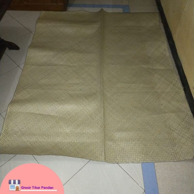 TIKAR PANDAN ANYAMAN PUTIH TIKAR SAMAK JENAZAH 200x140 CM TIKAR TRADISIONAL