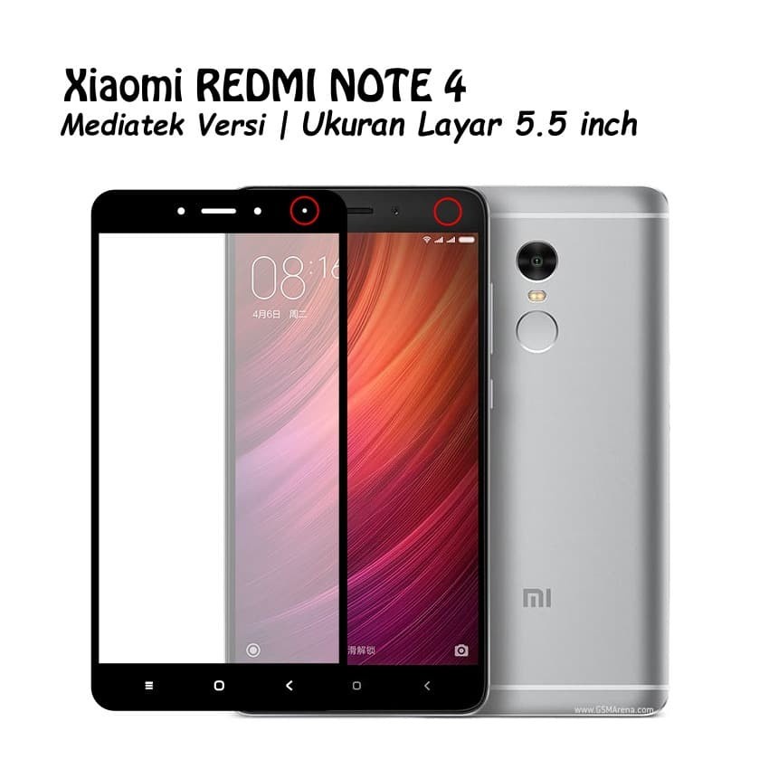 XIAOMI REDMI NOTE 4 4X Tempered Glass Full Lem 9D Full Cover Anti Gores Kaca - White_Cell