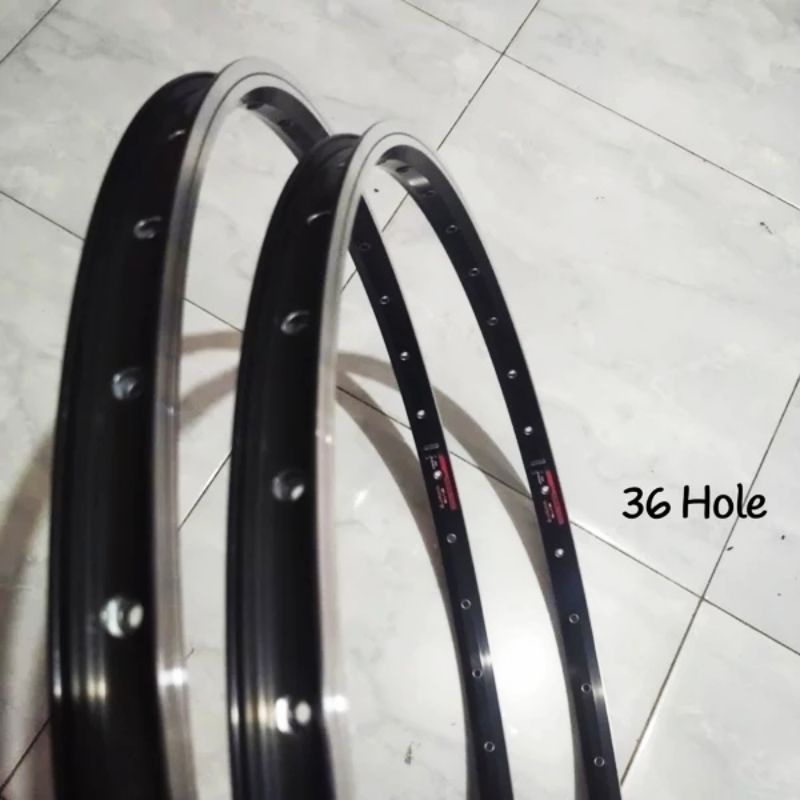 VELG SEPEDA MTB TOURING FEDERAL 26 INCH 36 HOLE RIMS ARAYA TM 620 ALLOY DOUBLE WALL BRAKELINE