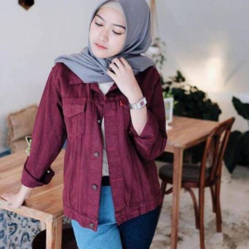 JAKET BIONDY WANITA / JAKET JEANS WARNA