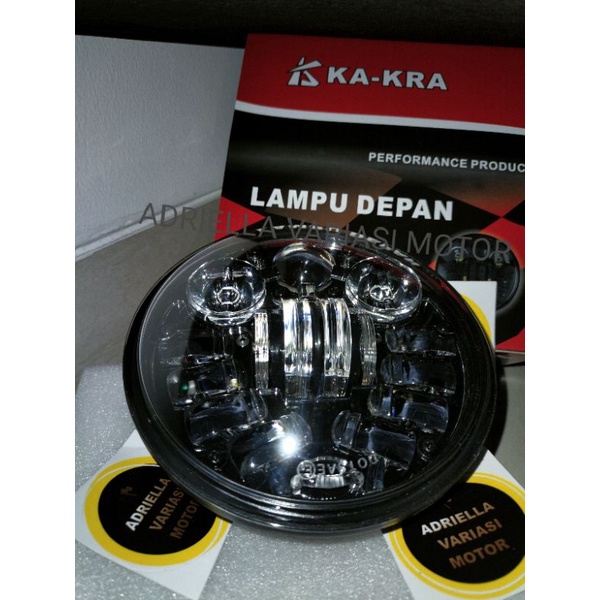 Lampu depan daymaker 5,75 inch dot sae 16 titik led 5.75 5 75 575 cb100 w175 xsr155